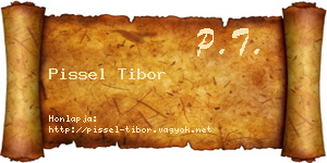 Pissel Tibor névjegykártya